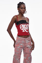 Cari Deconstruct Baskılı Üst